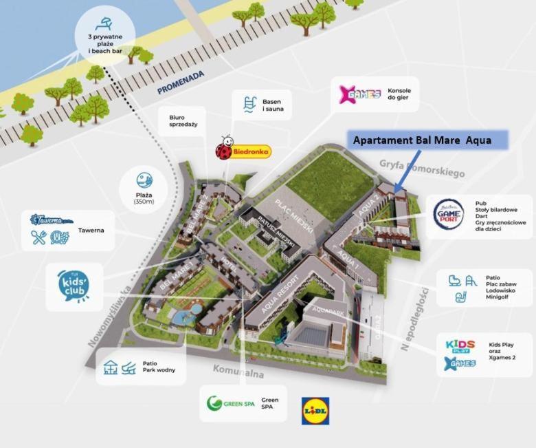 Bel Mare Aqua Apartament Parking Gratis + Taras Miedzyzdroje Dış mekan fotoğraf
